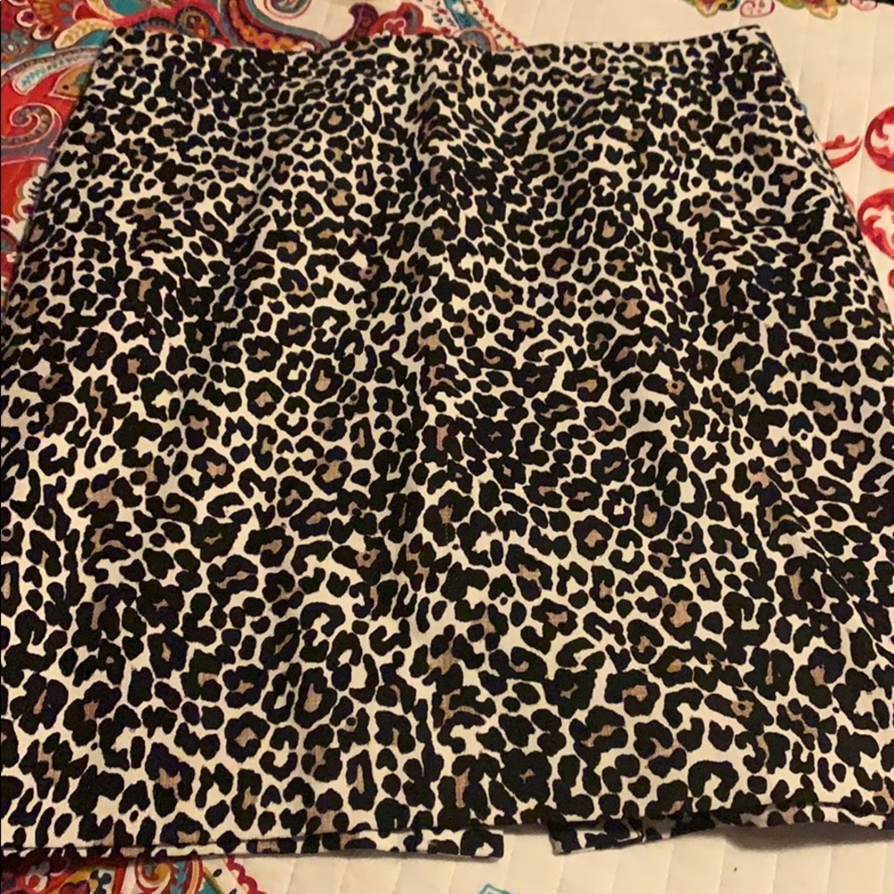 Leopard Print Pencil Skirt